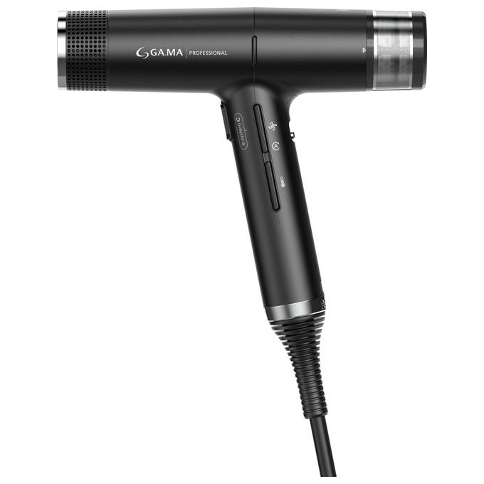 Ga.ma PH6065.BK iQ1 Perfetto Asciugacapelli 1600W Motore Brushless 110000 rpm Oxy-Active 3 velocita' 4 temperature colore Nero