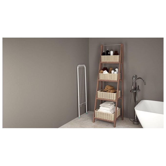 Colombo CLN016 Gazzella Stendibiancheria Pieghevole 6 m 3 Kg Acciaio Verniciato Salvaspazio Ultra Slim 1,5 cm colore Grigio