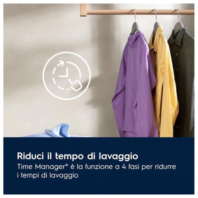 Electrolux EW7F411G Lavatrice 11 Kg Classe A Profondita' 64 cm Centrifuga 1400 giri Inverter Funzione Vapore