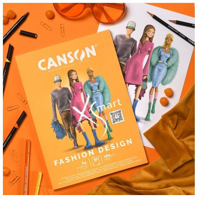 Canson Confezione 5 Carta Bianca 30 Fogli 80G-M2