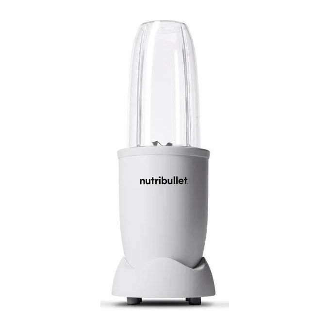 NutriBullet NB907MAW Frullatore 900 W Capacita' 0,9 L con Bicchiere Rimovibile Lama Estrattiva Funzione Pulse Tritaghiaccio Ricettario Incluso colore Bianco