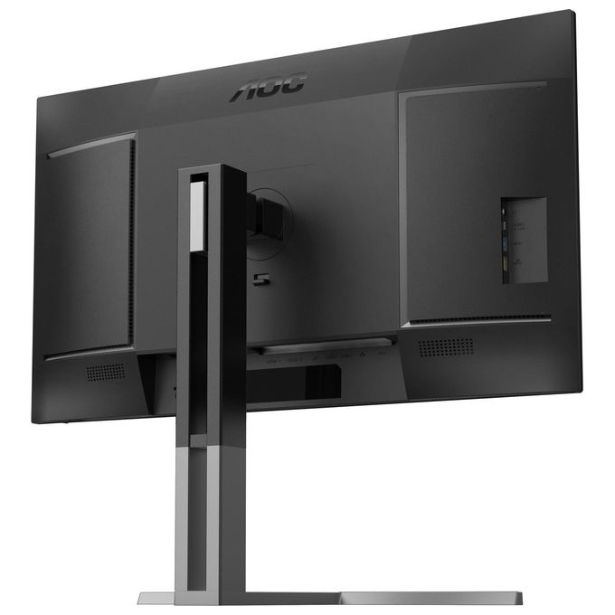 AOC U27U3CV Monitor 27'' UHD 3840x2160 Nano IPS 60Hz HDR400 Altezza Regolabile HDMI2x DP1x USB Hub Speaker colore Nero-Argento