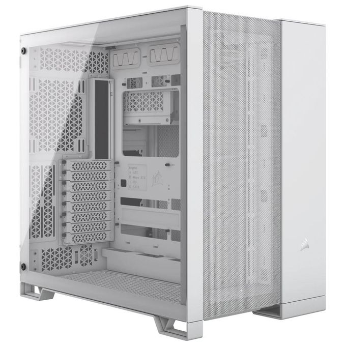Corsair CC-9011260-WW 6500D AIRFLOW Custodia PC Midi Tower con Supporto Radiatore 360 mm e Pannello in Vetro Temperato colore Bianco