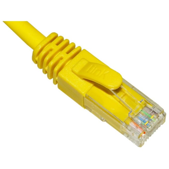 Link Cavo di Rete Categoria 6a Non Schermato Utp Awg24 Giallo Halogenfree 75mt