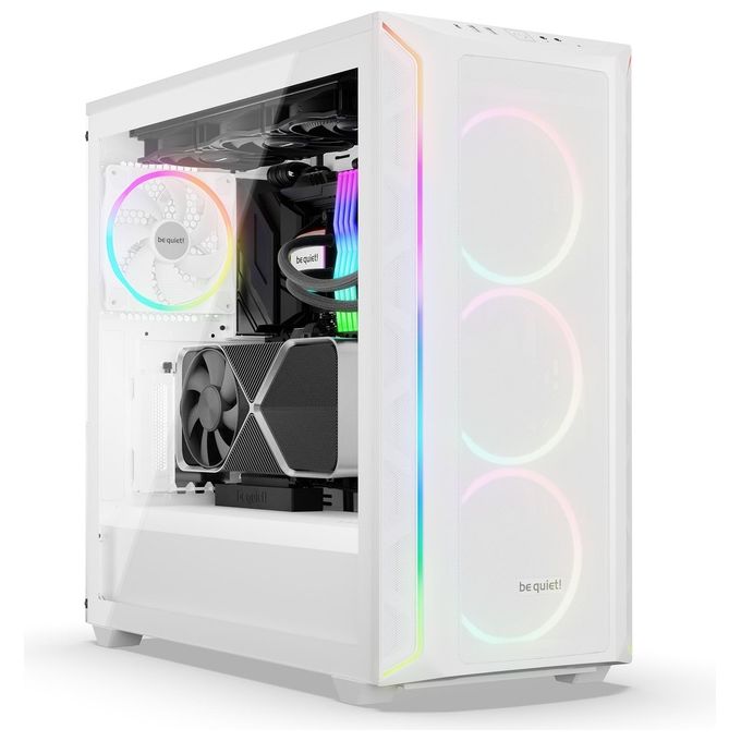 Be quiet! BGW64 Shadow Base 800 FX White Case PC Midi Tower con Illuminazione ARGB e Pannello Laterale in Vetro Temperato colore Bianco