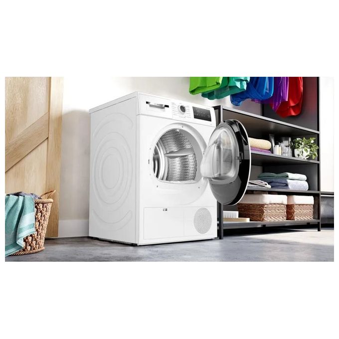 Bosch WTH85208II Serie 4 Asciugatrice Pompa di Calore 8 Kg Classe E AutoDry SensitiveDrying 63 dB (84x59.8x59.9 cm) colore Bianco