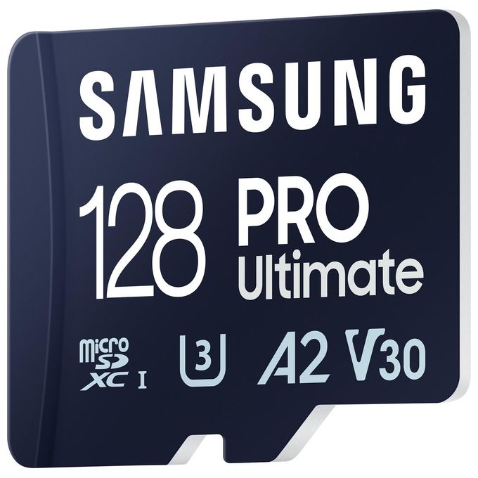 Samsung MB-MY128SA PRO Ultimate Scheda microSDXC 128GB UHS-I U3 V30 A2 200MB-s colore Blu