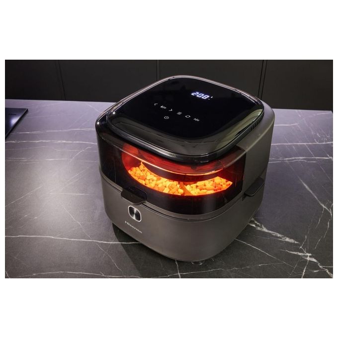 Hisense 743806 Friggitrice ad aria 6,7 L 1350 W 10 programmi Display LED colore Nero