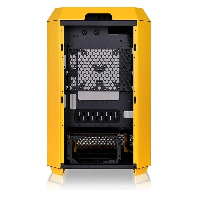 Thermaltake CA-1Y4-00S4WN-00 The Tower 300 Micro Tower PC Case Fattore di forma Micro ATX e Mini ITX con Pannelli in Vetro Temperato colore Giallo