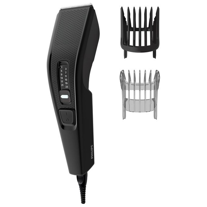 Philips HC3510-15 Series 3000 Tagliacapelli DualCut Trim-n-Flow 13 lunghezze 0,5-23 mm lame acciaio inossidabile colore Nero