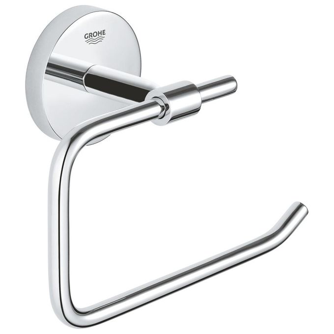 GROHE 41165000 Start Cosmopolitan Portarotolo da Parete in Metallo con Fissaggio Nascosto Viti e Tasselli Inclusi Colore Cromo