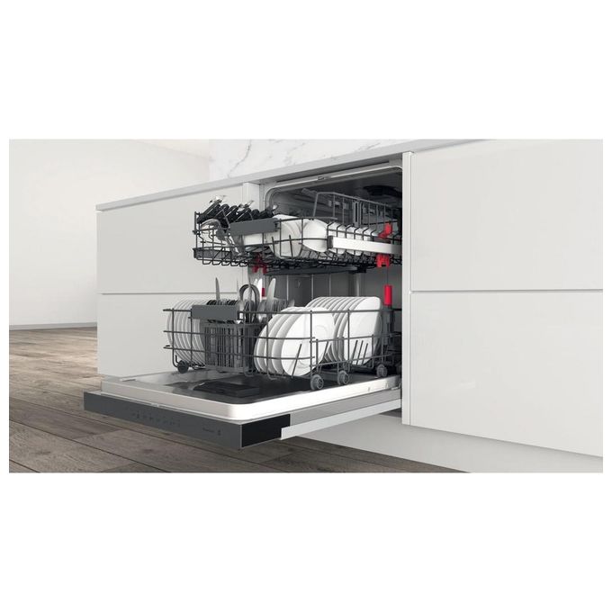 Whirlpool WB6020PX Lavastoviglie Semi Incasso 14 coperti Classe E 8 Programmi 46 dB Natural Dry 6° Senso (82x60x55 cm) colore Inox