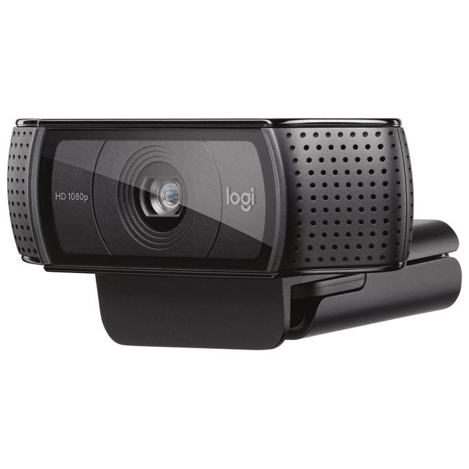 Logitech C920E Webcam Full HD 1080p 30fps USB campo visivo 78° doppio microfono privacy pop-up colore Nero