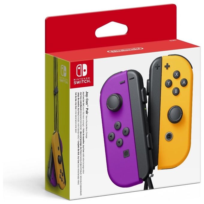 Nintendo Joy-Con Gamepad Nintendo Switch Analogico-Digitale Bluetooth Nero-Arancione-Porpora