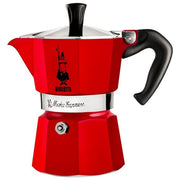 Bialetti 0001006 Moka Express Winter Wonderland Caffettiera Moka 3 Tazze colore Rosso