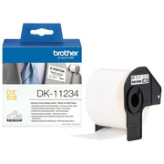 Brother DK11234 Etichette per Stampante Autoadesive Nero su Bianco 60x86 mm 260 Pz colore Nero