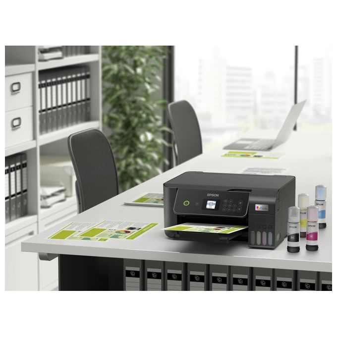 Epson C11CJ66421 EcoTank ET-2870 Stampante Multifunzione Inkjet A4 Stampa Copia Scansione Wi-Fi 10 ppm colore Nero