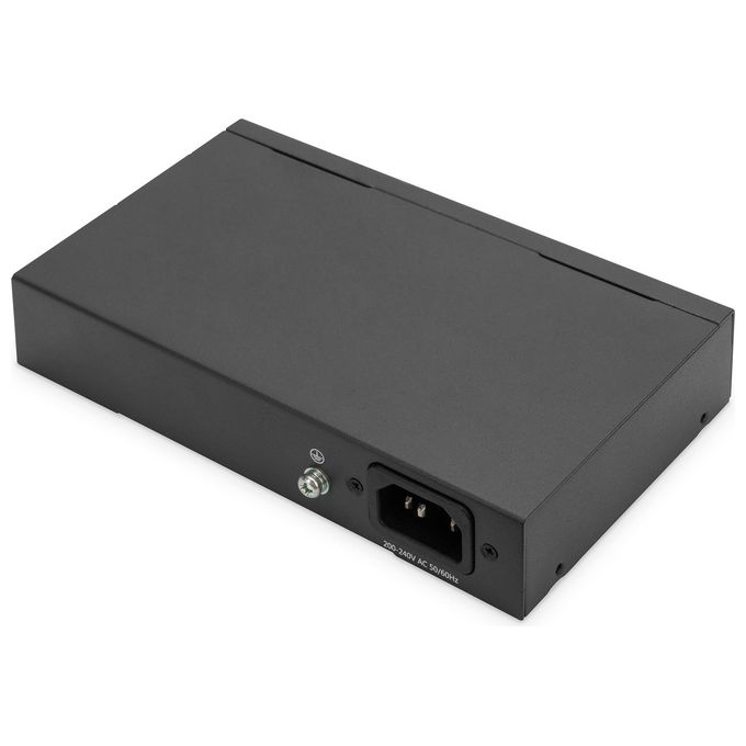 Digitus DN-95357 Switch PoE Gigabit 8+2 porte 10 100 Mbit-s 60 W PoE Budget CCTV colore Nero