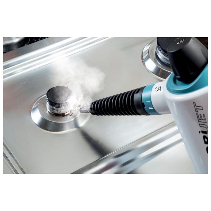 Ariete 4137 Vaporì Jet Pistola a Vapore 1050W 3.5 bar 250 ml Caldaia Alluminio Kit Accessori Incluso colore Bianco