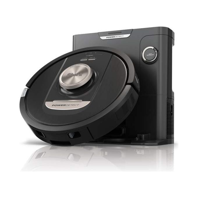 Shark RV2820VEEU PowerDetect Robot aspirapolvere LiDAR 3D capacita' 0,23 L autonomia 100 min Wi-Fi app controllo vocale colore Nero Champagne