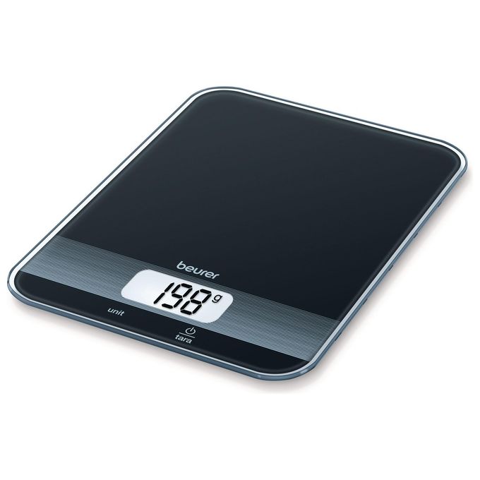 Beurer KS19 Bilancia da Cucina Elettronica 5 Kg precisione 1 g Display LCD Funzione Tara colore Nero