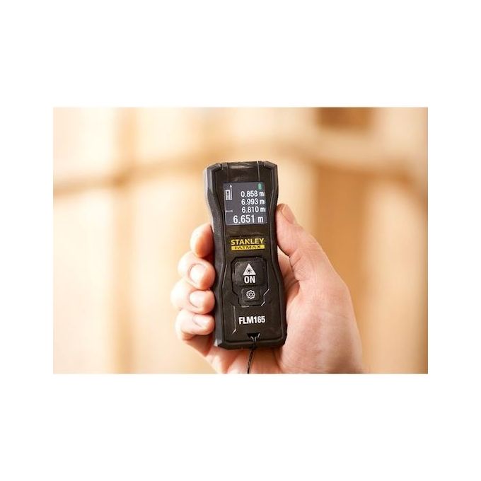 Stanley FMHT77165-0 FatMax Misuratore Laser 50 m precisione 1,5 mm batteria Li-Ion ricaricabile USB colore Nero