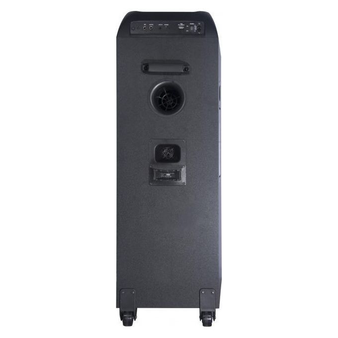 New Majestic 116360BK FLAME T360 Cassa Party Portatile 3-vie 150 W Bluetooth 5.0 TWS LED Multicolore con Ruote e Telecomando colore Nero
