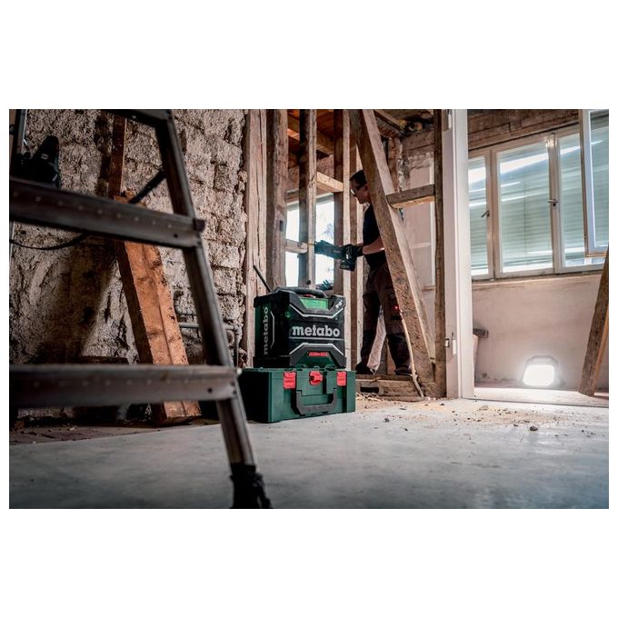 Metabo RC 12-18 Radio da Cantiere DAB+ FM Bluetooth 5.0 32W IP54 a Batteria 12-18V colore Nero
