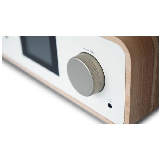 Pure 252807 Classic Stereo Microsistema HiFi DAB+ FM CD Bluetooth 5.2 Wi-Fi Spotify 50W colore Bianco Quercia