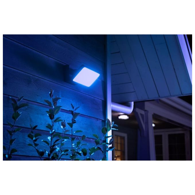 Philips Hue White and Colour Ambience Discover Proiettore per Esterni con Led Integrato Nero
