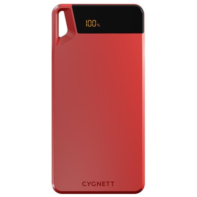 Cygnett CY4749PBCHE ChargeUp Boost Power Bank 10000 mAh 15W 3 porte USB colore Rosso