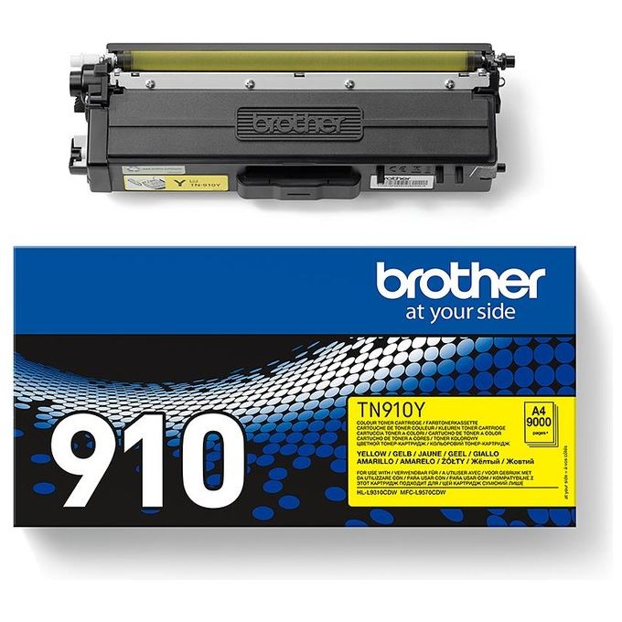 Brother TN-910Y Cartuccia Toner Originale Giallo Resa 9000 Pagine colore Giallo