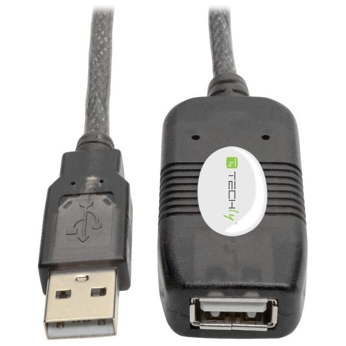 Techly Cavo Prolunga Attivo Usb 2.0 Hi-Speed 10mt