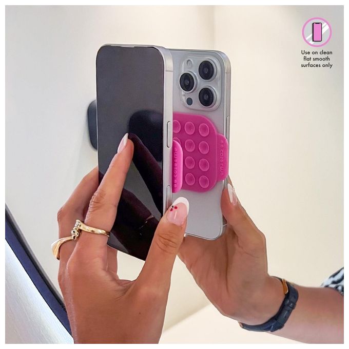 Sbs Supporto per Smartphone Suction Cup Holder Rosa