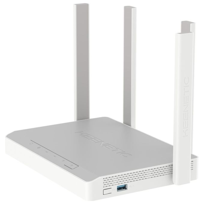 Keenetic KN-3610-01EN Hopper DSL Modem Router Wi-Fi 6 AX1800 Dual Band VDSL2 ADSL2+ 4 Porte Gigabit USB 3.0 Mesh VPN colore Bianco
