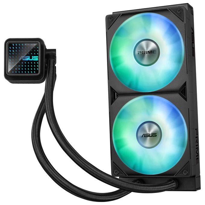 ASUS 90RC0111-B0EAY0 Prime LC 240 ARGB Dissipatore a Liquido 2 Ventole 120 mm ARGB Aura Sync 40 cm Tubi colore Nero