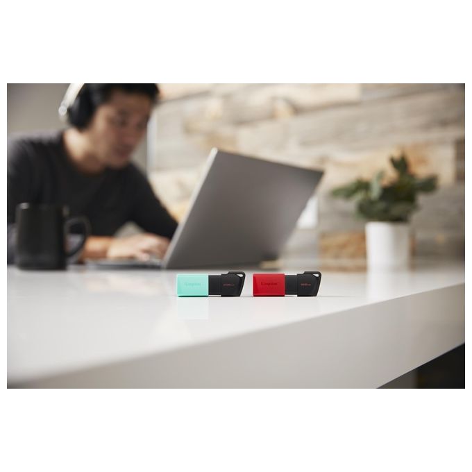 Kingston Flash Drive Usb3.2 256Gb Exodiam Nero-Verde
