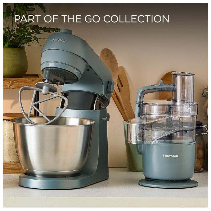 Kenwood HMP40.000GY QuickMix Go Sbattitore Elettrico Portatile 350W 5 Velocita' con Custodia Integrata e Fruste in Acciaio Inox colore Storm Blue