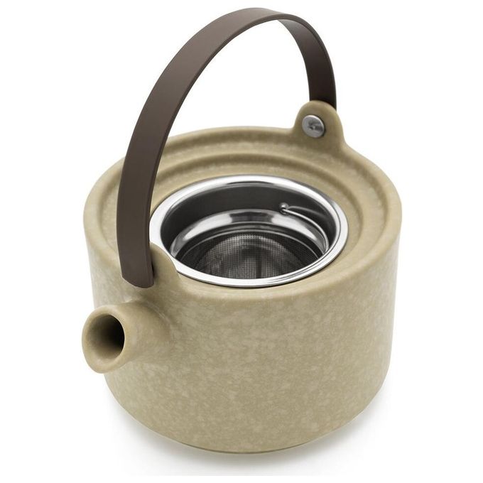 Bredemeijer Tea-for-one Umea Beige con Coperchio in Legno di Acacia
