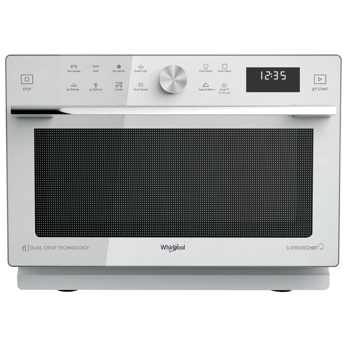 Whirlpool MWSC 933 SW Supreme Chef Forno a microonde Combinato 33 L 900 W 6° Senso Grill Vapore Crisp colore Bianco