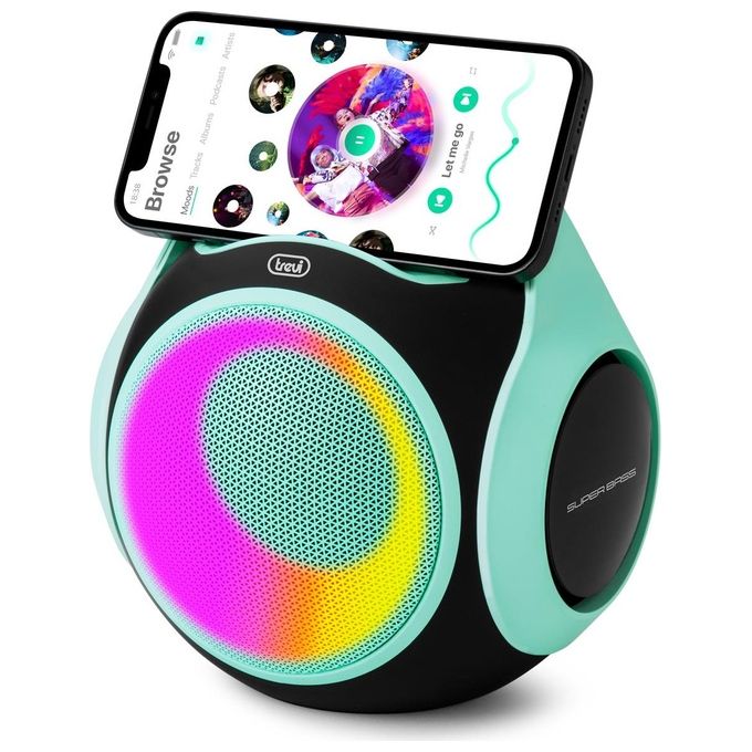 Trevi 0XR8A20213 XR 8A 202 Altoparlante Portatile 20 W Bluetooth 5.3 Impermeabile IPX5 con TWS MicroSD USB Type-C colore Turchese