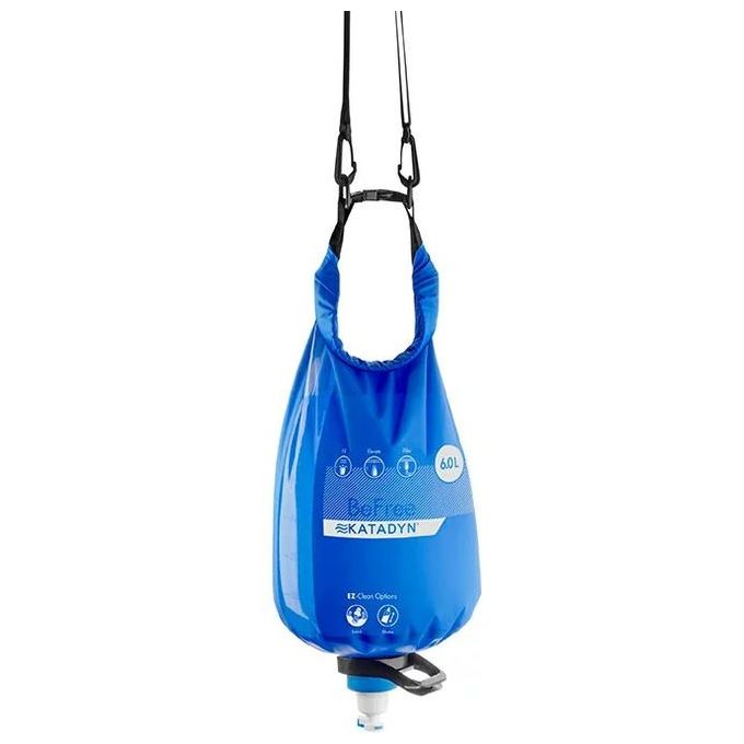 Katadyn 8020859 BeFree Filtro a Gravita' 6 L Flusso 2 l-min con Filtro EZ-Clean colore Nero Blu