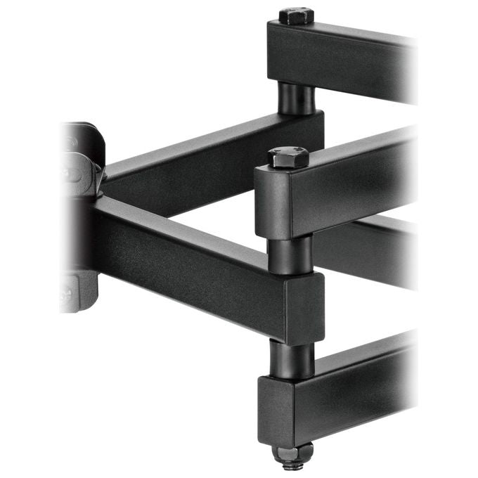 Equip 650337 Supporto TV Full Motion 37'' 80'' VESA 600x400 Portata 40 Kg Girevole Inclinabile colore Nero