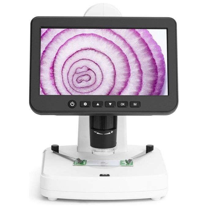 DIPROGRESS DP-H-LCD7 Microscopio Digitale Ingrandimento Fino a 1200x Schermo LCD 7'' Risoluzione 16 MP colore Bianco Nero