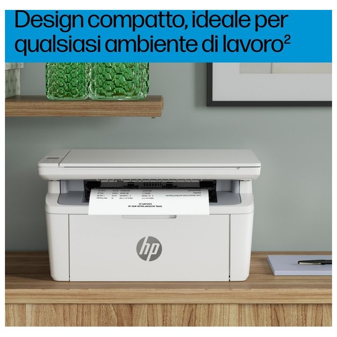 HP 7MD72F LaserJet M140w Stampante Multifunzione Laser A4 Mono 20 ppm 600x600 DPI Wi-Fi Bluetooth colore Bianco