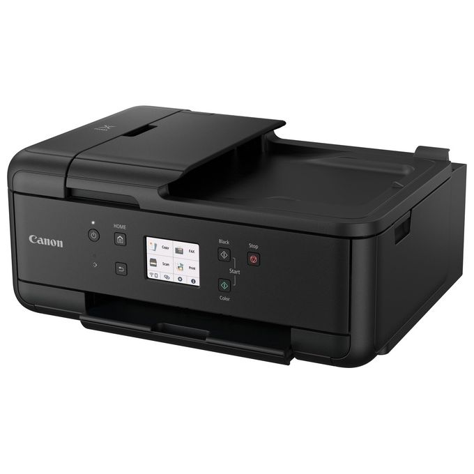 Canon PIXMA TR7650 Stampante Multifunzione 4 in 1 Getto d'Inchiostro 5 Cartucce Wi-Fi Stampa Fronte Retro Automatica ADF LCD Touch 4800 x 1200 DPI colore Nero