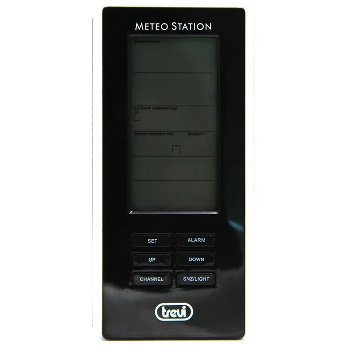 Trevi stazione meteo me 3108 rc nero radiocontrollata con sensore esterno senza fili