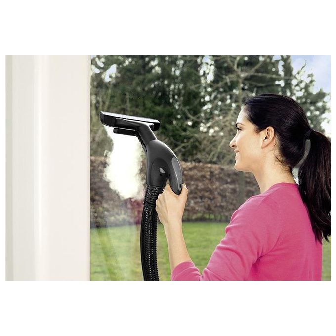 Kärcher SV 7 Pulitore a Vapore Cilindrico 3 in 1 con Aspirazione 0,5 L 2200 W Filtro HEPA 4 bar colore Nero Grigio Bianco
