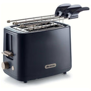 Ariete 157 Breakfast Tostapane 2 Fette 760W 7 Livelli di Doratura Pinze Acciaio Inox Pulsante Stop colore Nero