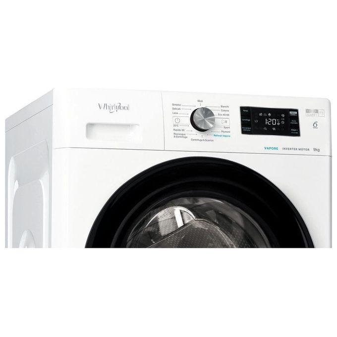 Whirlpool FFB9479BVIT 6° Senso Lavatrice Carica Frontale 9 Kg 1400 rpm Classe A FreshCare+ Vapore (85x59.5x63 cm) colore Bianco